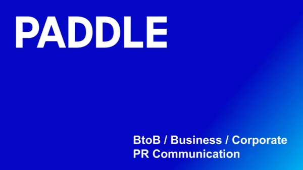 BtoB領域に特化したPRユニット「PADDLE」を発足
